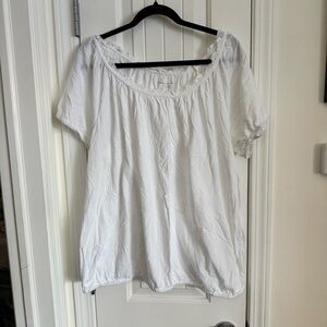 Lane Bryant Classic White Blouse